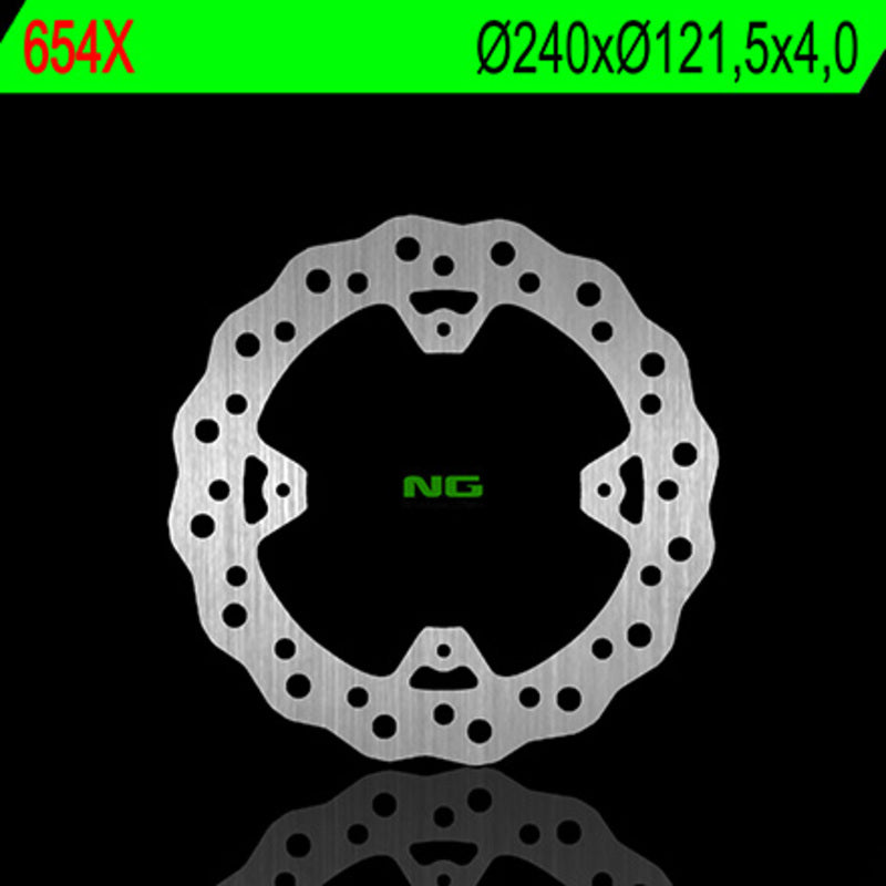 Disco de freno NG BRAKES ondulado 654X Ø240 x Ø121.5 x 4 NG BRAKE DISC 654X