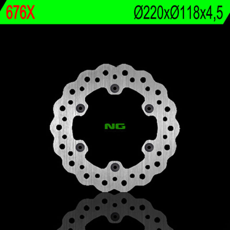 Disco de freno NG BRAKES ondulado 676X Ø220 x Ø118 x 4.5 NG BRAKE DISC 676X