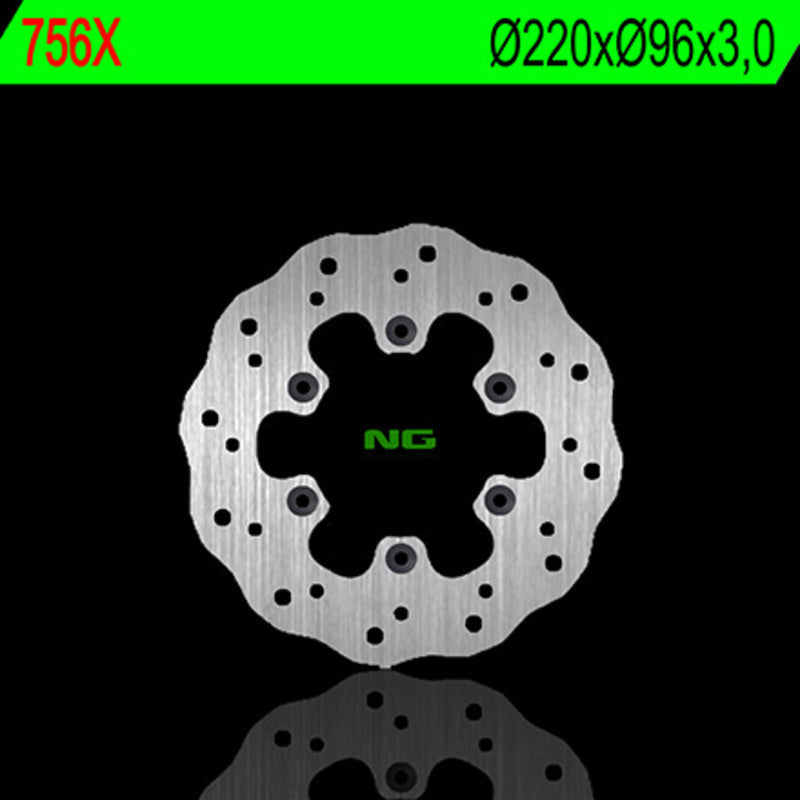 Disco de freno NG BRAKES ondulado 756X Ø220 x Ø96 x 3 NG BRAKE DISC 756X