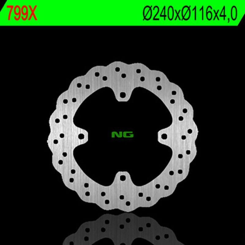 Disco de freno NG BRAKES ondulado 799X Ø240 x Ø116 x 4 NG BRAKE DISC 799X