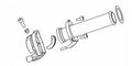 Acelerador con maneta Domino Piaggio 124mm 3745.03 DOMINO 3745.03-00