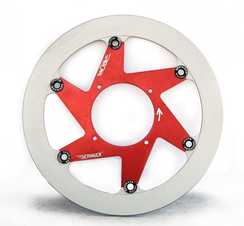 Disco de freno Aeronal® Izquierdo con pista de Fundición. Color ROJO. (S13LGRF) BERINGER S13LGRF