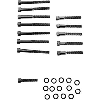 BLACK CHROME SOCKET-HEAD BOLT SETS FOR HARLEY-DAVIDSON