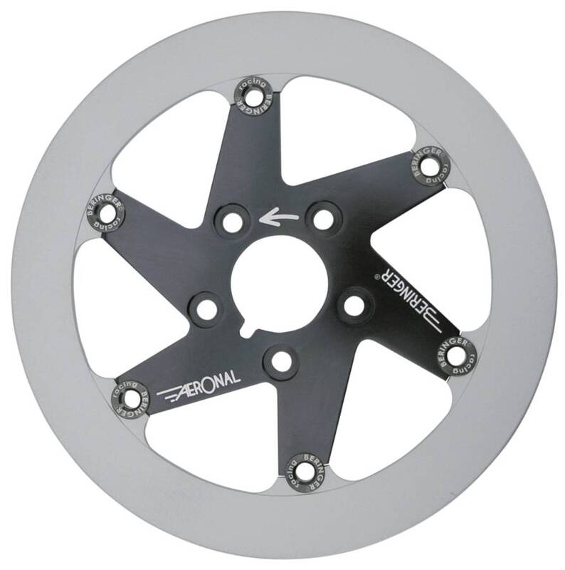 Disco de freno Aeronal® Derecho con pista de Acero Inoxidable. Color NEGRO. (T5LDBI) BERINGER T5LDBI
