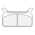 Juego de pastillas sinterizadas CL BRAKES (2342RX3) CL BRAKES 2342RX3