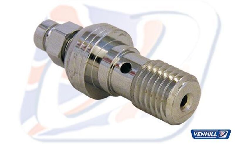 Tornillo con sangrador M10x1.25 Venhill cromado VENHILL 310125DC