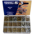 Kit de prisioneros profesional Venhill. Caja 18 modelos, 700 unidades VENHILL NIPPLE KIT