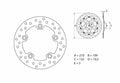 Disco de freno Brembo 68B40727 BREMBO 68B40727
