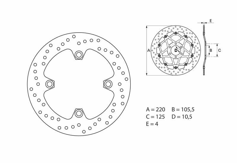 Disco de freno Brembo 68B40740 BREMBO 68B40740