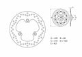 Disco de freno Brembo 68B40743 BREMBO 68B40743