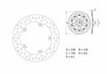 Disco de freno Brembo 68B40751 BREMBO 68B40751