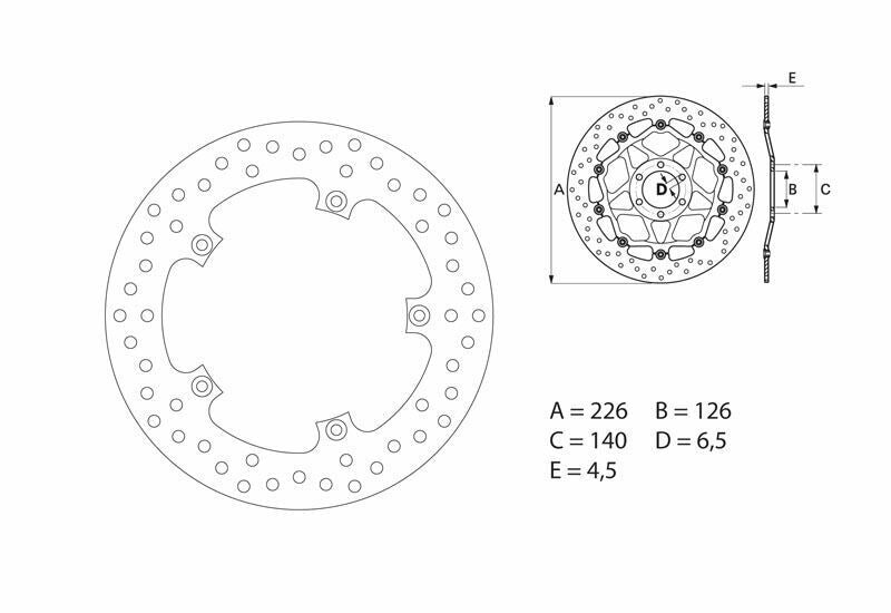 Disco de freno Brembo 68B40751 BREMBO 68B40751