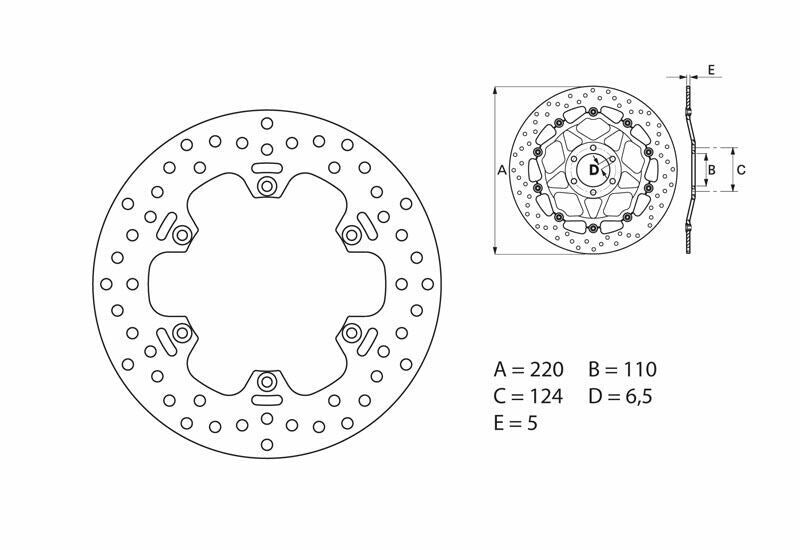 Disco de freno Brembo 68B40753 BREMBO 68B40753