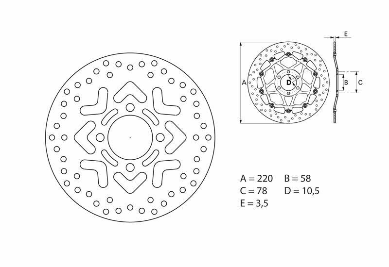 Disco de freno Brembo 68B40759 BREMBO 68B40759