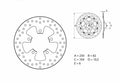 Disco de freno Brembo 68B40761 BREMBO 68B40761