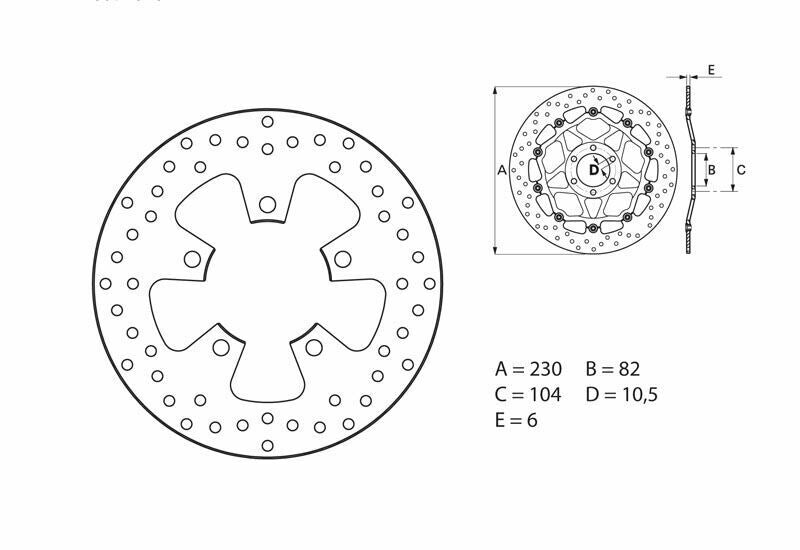 Disco de freno Brembo 68B40761 BREMBO 68B40761