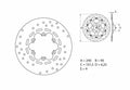 Disco de freno Brembo 68B40772 BREMBO 68B40772