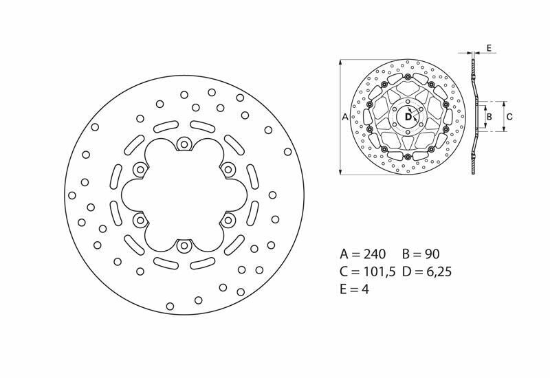 Disco de freno Brembo 68B40772 BREMBO 68B40772