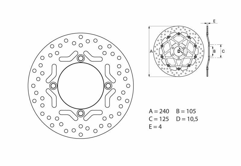 Disco de freno Brembo 68B40775 BREMBO 68B40775
