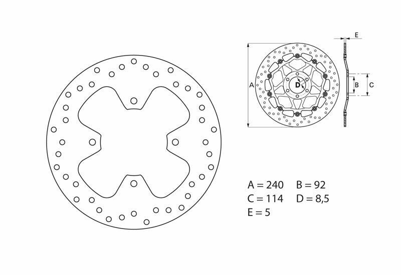 Disco de freno Brembo 68B40778 BREMBO 68B40778