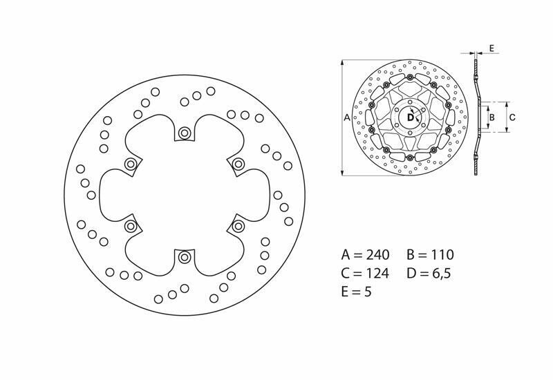Disco de freno Brembo 68B40781 BREMBO 68B40781