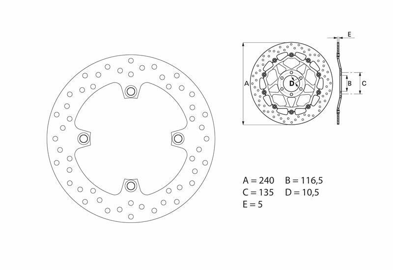 Disco de freno Brembo 68B40783 BREMBO 68B40783