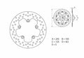 Disco de freno Brembo 68B40793 BREMBO 68B40793