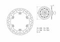 Disco de freno Brembo 68B407A6 BREMBO 68B407A6