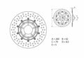 Disco de freno Brembo 68B407B1 BREMBO 68B407B1