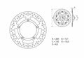 Disco de freno Brembo 68B407B4 BREMBO 68B407B4