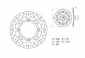 Disco de freno Brembo 68B407B5 BREMBO 68B407B5