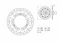Disco de freno Brembo 68B407C4 BREMBO 68B407C4