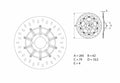 Disco de freno Brembo 68B407D2 BREMBO 68B407D2