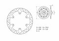 Disco de freno Brembo 68B407F3 BREMBO 68B407F3