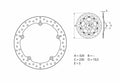 Disco de freno Brembo 68B407G7 BREMBO 68B407G7