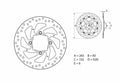 Disco de freno Brembo 68B407H2 BREMBO 68B407H2