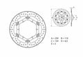 Disco de freno flotante Brembo 78B40813 BREMBO 78B40813