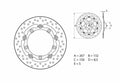 Disco de freno flotante Brembo 78B40817 BREMBO 78B40817