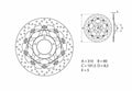 Disco de freno flotante Brembo 78B40868 BREMBO 78B40868