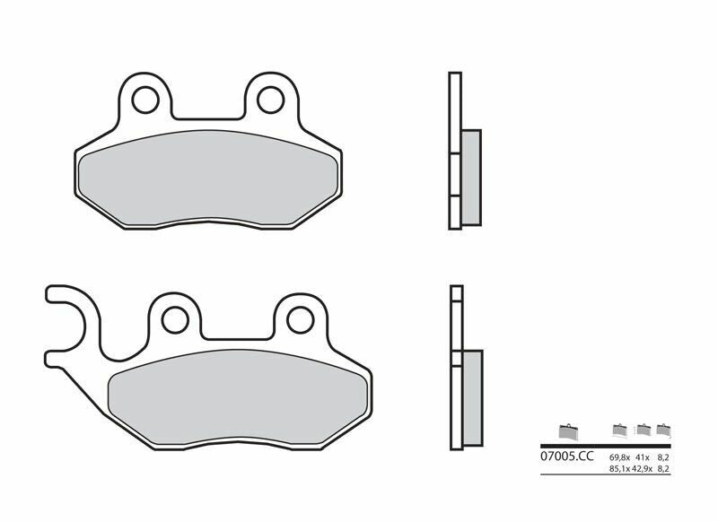 Pastillas de freno orgánicas Brembo 07005 BREMBO 7005