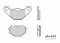 Pastillas de freno orgánicas Brembo 07014 BREMBO 7014