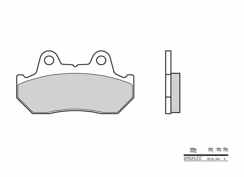 Pastillas de freno orgánicas Brembo 07025 BREMBO 7025