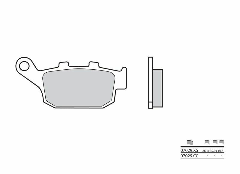 Pastillas de freno orgánicas Brembo 07029 BREMBO 7029