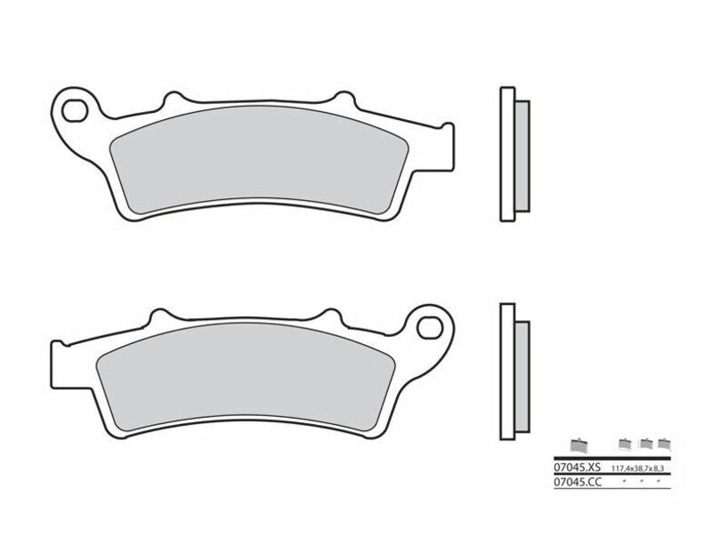 Pastillas de freno orgánicas Brembo 07045 BREMBO 7045