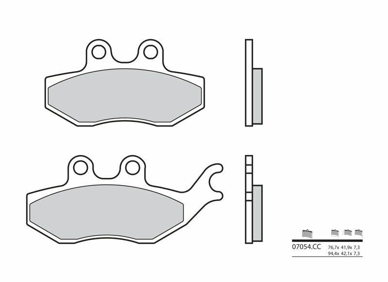 Pastillas de freno orgánicas Brembo 07054 BREMBO 7054