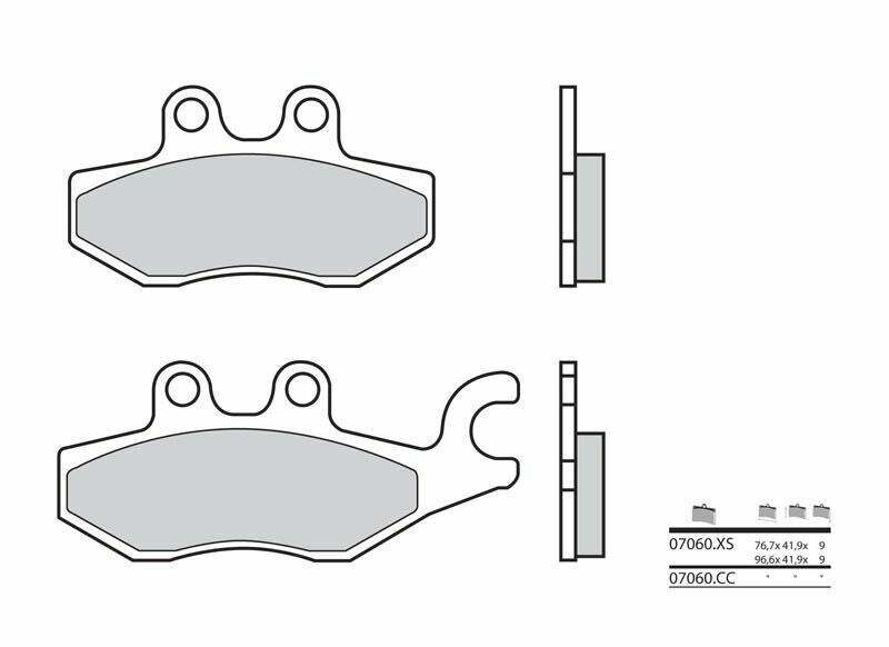 Pastillas de freno orgánicas Brembo 07060 BREMBO 7060