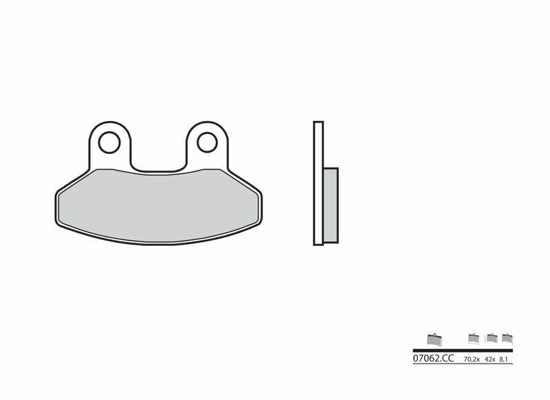 Pastillas de freno orgánicas Brembo 07062 BREMBO 7062