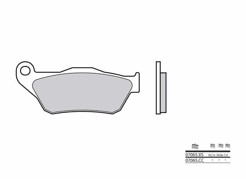 Pastillas de freno orgánicas Brembo 07065 BREMBO 7065