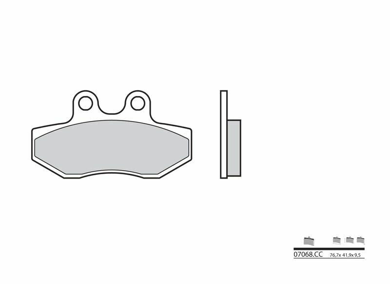 Pastillas de freno orgánicas Brembo 07068 BREMBO 7068