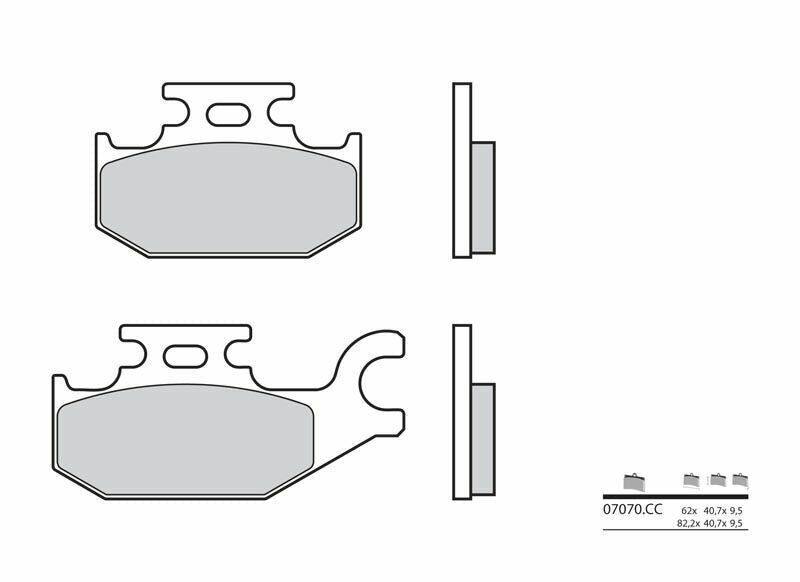 Pastillas de freno orgánicas Brembo 07070 BREMBO 7070